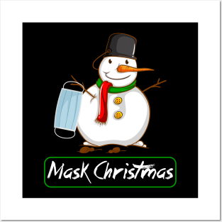 Mask Christmas 2021 Posters and Art